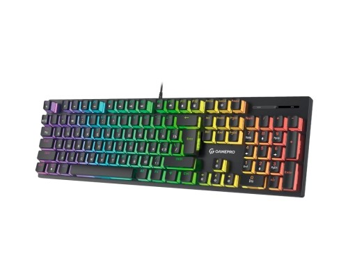 Клавіатура GamePro MK85B Blue Switch RGB USB Black (MK85B)