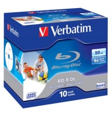 Диск BD Verbatim DL 50Gb 6x Jewel 10шт Wide Printabl (43736)