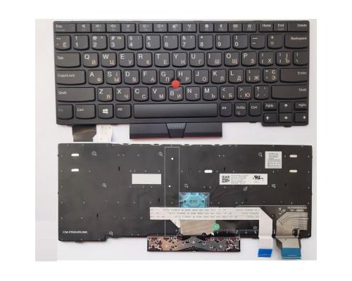 Клавіатура ноутбука Lenovo ThinkPad X280 черная с черной,трек (A46075)