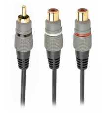 Кабель мультимедійний RCA to 2 RCA 0.2m Cablexpert (CCAP-RCAM2F-0.2M)