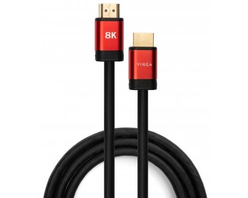 Кабель мультимедійний HDMI to HDMI 1.8m v2.1 8K Vinga (VCPHDMIMM211.8)