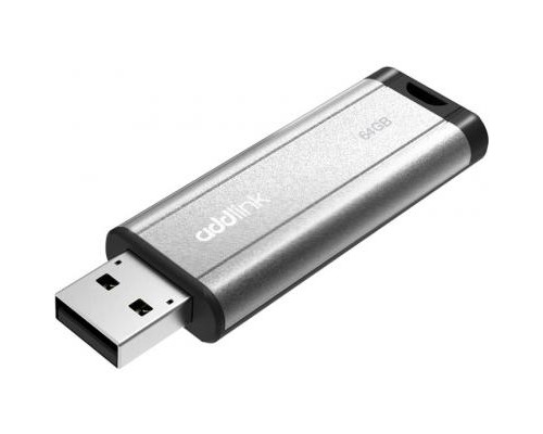 USB флеш накопичувач AddLink 64GB U25 Silver USB 2.0 (ad64GBU25S2)
