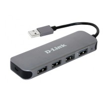 Концентратор D-Link DUB-H4 4xUSB2.0, USB2.0 (DUB-H4)