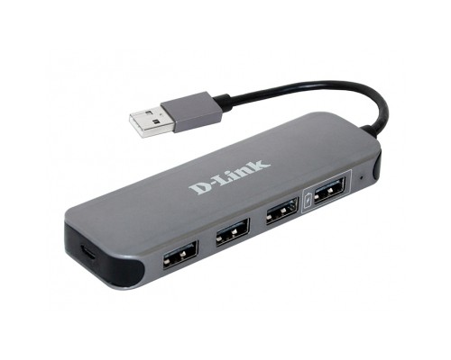 Концентратор D-Link DUB-H4 4xUSB2.0, USB2.0 (DUB-H4)