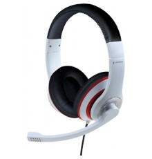 Навушники Gembird MHS-03 White/Red/Black (MHS-03-WTRDBK)