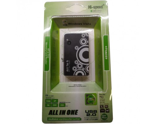 Зчитувач флеш-карт Atcom TD2027 USB 2.0 ALL IN 1 - (Memory Stick (MS) , Secure Digit (10727)
