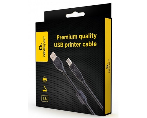 Кабель для принтера USB 2.0 AM/BM 1.5m ferrite Cablexpert (CCFB-USB2-AMBM-1.5M)