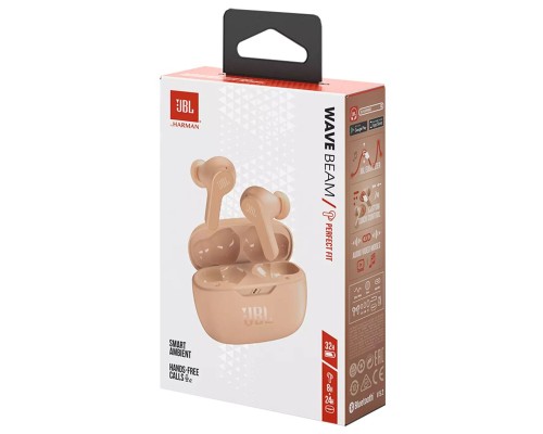 Навушники JBL Wave Beam TWS Beige (JBLWBEAMBEG)