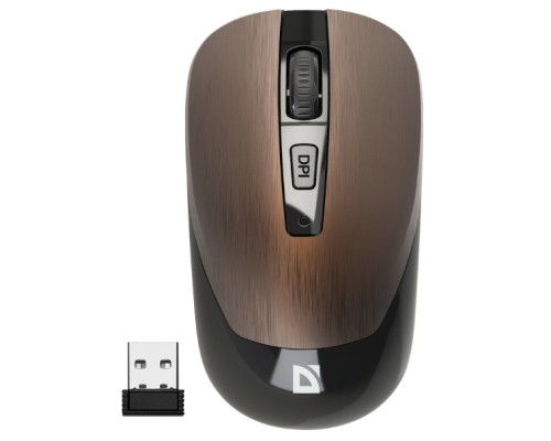 Мишка Defender Wave MM-995 Silent Wireless Bronze (52992)