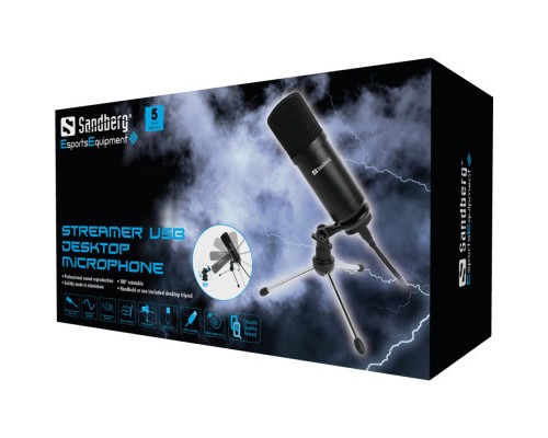 Мікрофон Sandberg Desk Microphone USB (126-09)