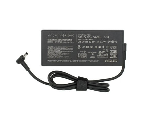 Блок живлення до ноутбуку ASUS 240W, 20V, 12A, роз'єм 6.0/3.7(pin inside), Slim-корпус (A40386)