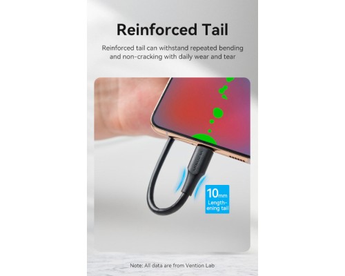 Дата кабель USB 2.0 AM to Type-C 0.5m 3.0A (18W) PVC Vention (CTHBD)