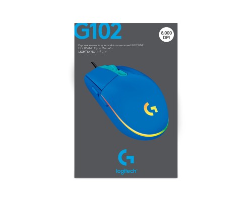 Мишка Logitech G102 Lightsync USB Blue (910-005801)