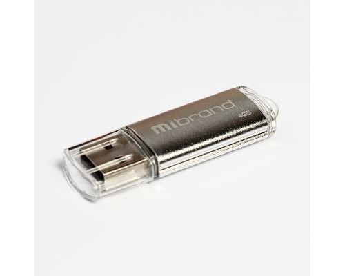 USB флеш накопичувач Mibrand 4GB Cougar Silver USB 2.0 (MI2.0/CU4P1S)