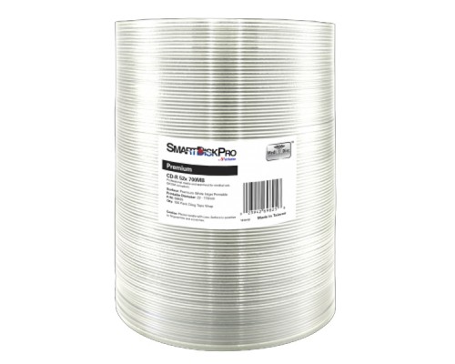 Диск CD SmartDisk PRO CD-R 700MB 52X Premium White InkJet Printable WRAP(23-118) (69825)