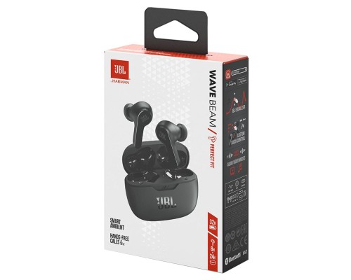 Навушники JBL Wave Beam TWS Black (JBLWBEAMBLK)