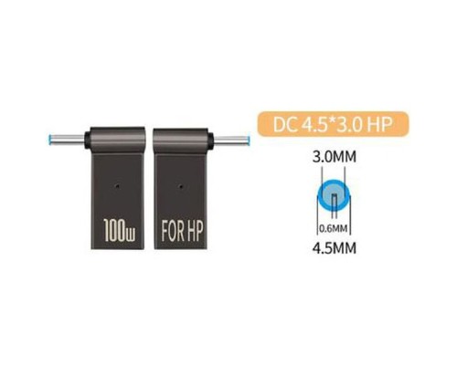 Адаптер PD 100W USB Type-C Female to DC Male Jack 4.5x3.0 mm HP ST-Lab (PD100W-4.5x3.0mm-HP)