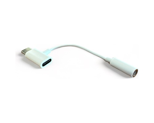 Перехідник Type-C to Type-C Jack 3.5mm white AC-202 XoKo (XK-AC-202-WH)