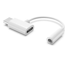 Перехідник Type-C to Type-C Jack 3.5mm white AC-202 XoKo (XK-AC-202-WH)
