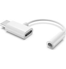 Перехідник Type-C to Type-C Jack 3.5mm white AC-202 XoKo (XK-AC-202-WH)