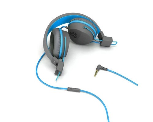 Навушники Jlab JBuddies Studio Kids Wired Graphite/Blue (IEUHJKSTUDIORGRYBLU6)