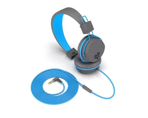 Навушники Jlab JBuddies Studio Kids Wired Graphite/Blue (IEUHJKSTUDIORGRYBLU6)