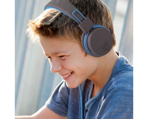 Навушники Jlab JBuddies Studio Kids Wired Graphite/Blue (IEUHJKSTUDIORGRYBLU6)