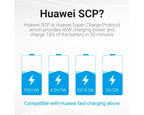 Дата кабель USB 2.0 AM to Type-C 0.5m 5.0A (25W) PVC black Vention (CORBD)