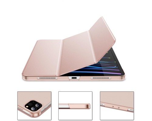 Чохол до планшета BeCover Tri Fold Hard Apple iPad Pro 12.9 2020/2021/2022 Pink (711721)