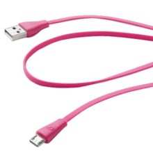 Дата кабель USB 2.0 AM to Micro 5P 1.0m pink Cellularline (USBDATACMICROUSBP)
