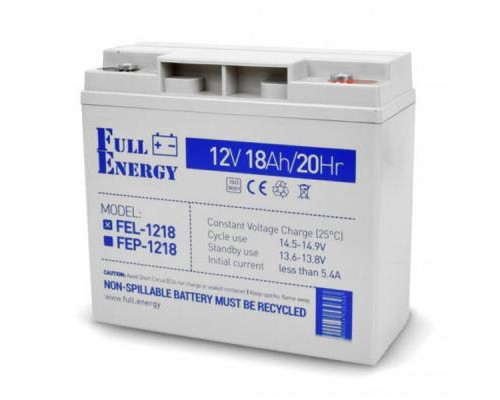 Батарея до ДБЖ Full Energy 12В 18Ач (FEL-1218)