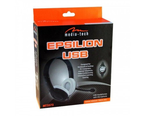 Навушники Media-Tech Epsilion USB Black (MT3573)