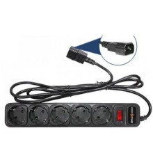 Мережевий фільтр живлення LogicPower LP-X5-UPS 2.0м, 0,75mm2, 10A (2753)