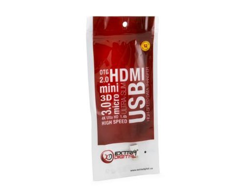 Перехідник micro USB to Lightning Extradigital (KBA1648)