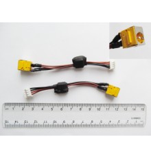 Роз'єм живлення ноутбука з кабелем для Acer PJ047G (5.5mm x 1.7mm), 4-pin, 10 см Универсальный (A49020)
