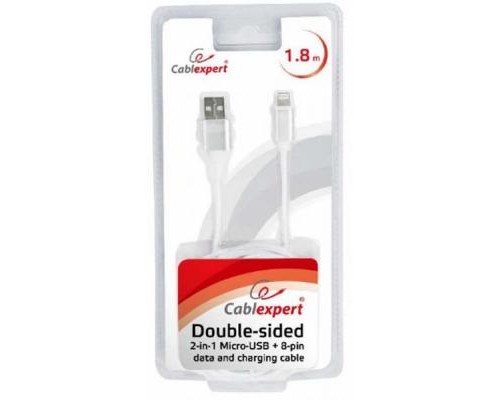 Дата кабель USB 2.0 AM to Micro 5P 1.8m Cablexpert (CCB-USB2AM-mU8P-6)