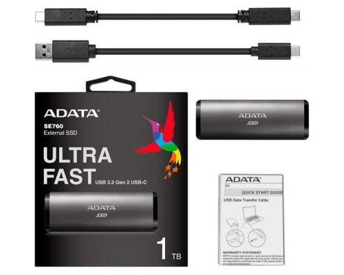 Накопичувач SSD USB 3.2 512GB ADATA (ASE760-512GU32G2-CTI)