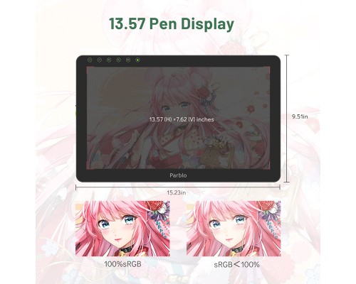 Планшет-монітор Parblo Coast 16 Pro (COAST16PRO)
