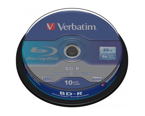 Диск BD Verbatim 25Gb 6x Cacke 10шт (43742)