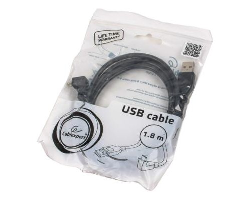Дата кабель USB 2.0 Micro 5P to AF 1.8m Cablexpert (CCP-mUSB2-AMBM90-6)