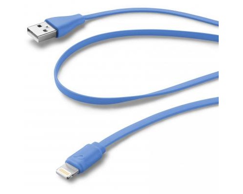 Дата кабель USB 2.0 AM to Lightning 1.0m blue Cellularline (USBDATACFLMFIIPH5B)