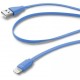 Дата кабель USB 2.0 AM to Lightning 1.0m blue Cellularline (USBDATACFLMFIIPH5B)