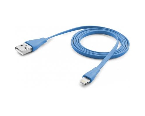 Дата кабель USB 2.0 AM to Lightning 1.0m blue Cellularline (USBDATACFLMFIIPH5B)