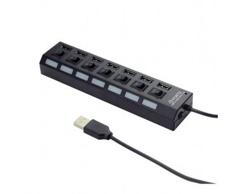 Концентратор 7 port USB 2.0 Gembird (UHB-U2P7-03)