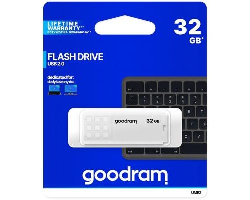 USB флеш накопичувач Goodram 32GB UME2 White USB 2.0 (UME2-0320W0R11)