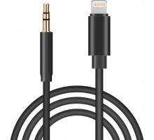 Перехідник Lightning to Jack 3.5 мм black 1.0m XoKo (AUX-001-BK)
