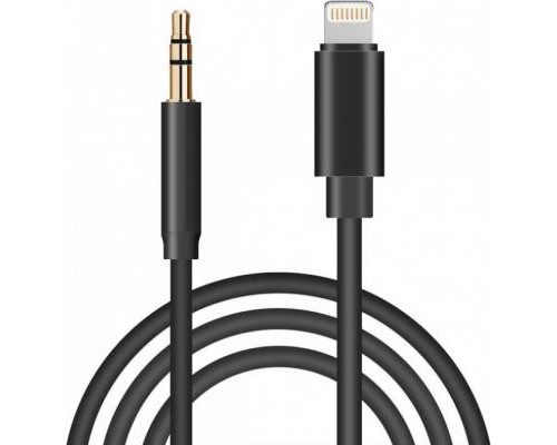 Перехідник Lightning to Jack 3.5 мм black 1.0m XoKo (AUX-001-BK)