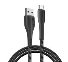 Дата кабель USB 2.0 AM to Micro 5P 1.0m led black ColorWay (CW-CBUM034-BK)