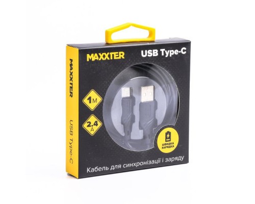 Дата кабель USB 2.0 AM to Type-C 2.0m Maxxter (UB-C-USB-02-2m)