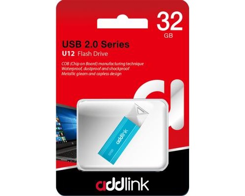 USB флеш накопичувач AddLink 32GB U12 Aqua USB 2.0 (ad32GBU12A2)